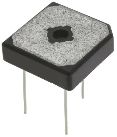 Rectificador en puente, GBPC3510W, Monofásico, 35A 1000V, GBPC-W, 4 pines onsemi