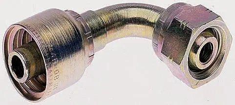 Conexión de manguera con extremo de rosca Parker 1B248-8-8, Hembra BSP 1/2, 90°, Acero, 275bar