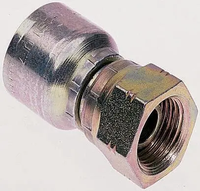 Racor hidráulico, Parker, 19248-4-4, Connector Manguera, Connector B BSP tubo paralelo - hembra giratoria (Cono 60°)