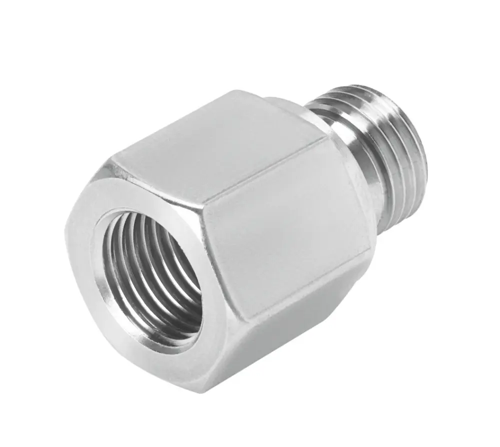 Racor neumático NPFV, Adaptador de rosca recto, con. G 1/4, con. B NPT 1/4 | NPFV-AF-G14-N14-MF Festo