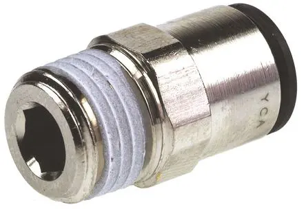 Racor neumático Legris LF3000, Adaptador de rosca recto, con. Macho R 3/8, con. B Encaje presión, 16 mm | 3175 16 17