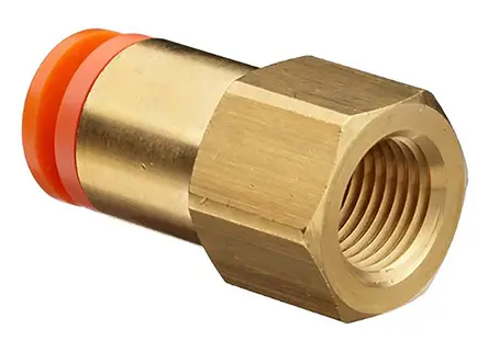 Racor neumático SMC KQ2, Adaptador de rosca recto, con. NPT 1/4 hembra, con. B Encaje presión, 5/32 | KQ2F03-35A