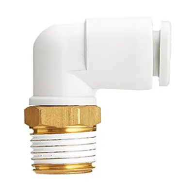 Racor neumático SMC KQ2, Racor instantáneo, con. 3.2 mm, con. B R 1/8 | KQ2L23-01AS