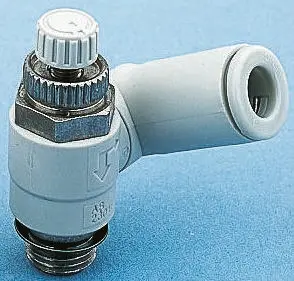 Regulador de caudal SMC AS2301F-U01-06 x 6mm, 1/8 pulgadas x 1/8 pulgadas
