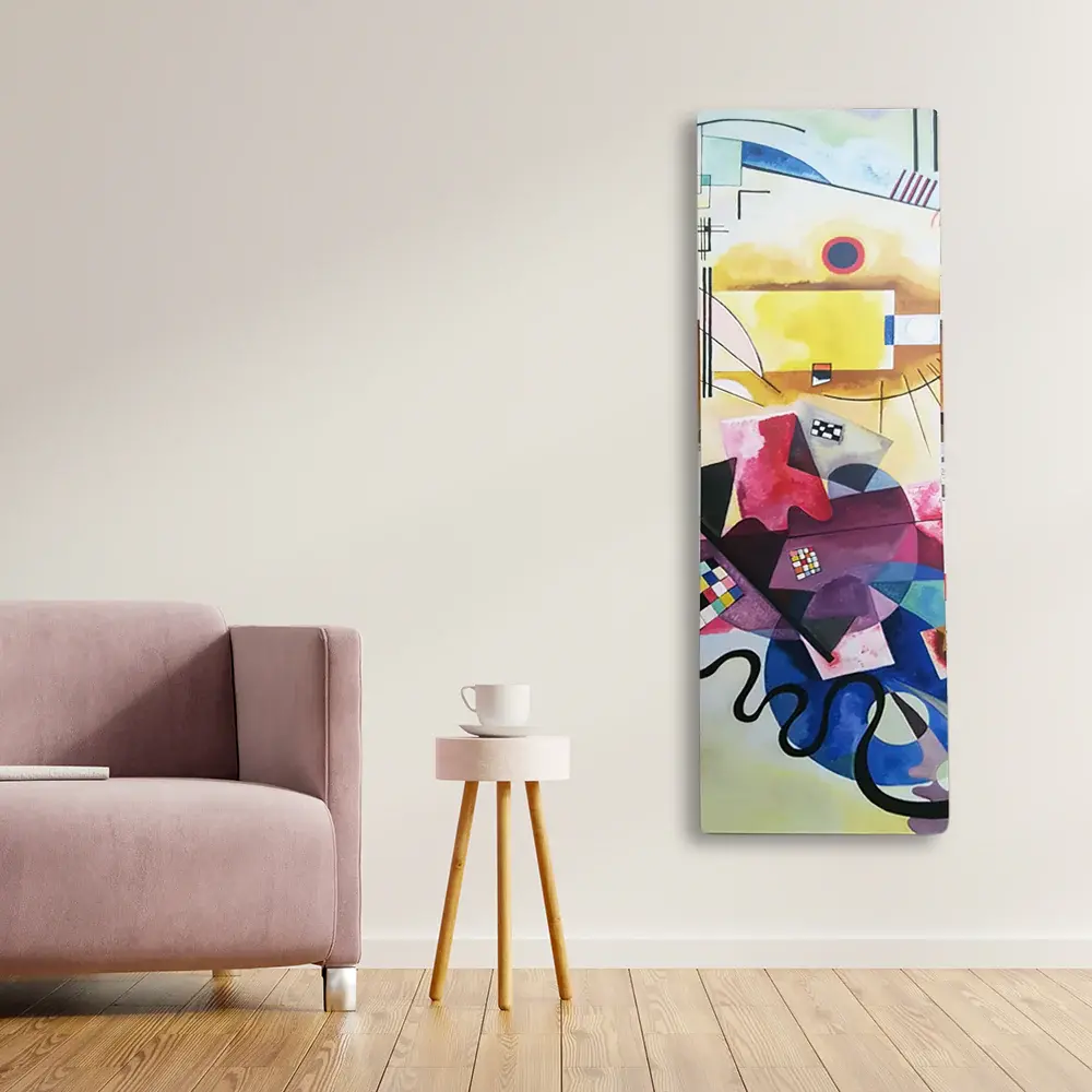 Radiador hidráulico termoarredo Línea Decoart Modelo 'Klee' medidas cm 180x70 intereje mm 64 - 1072 W SALIDA con IMPERFE...