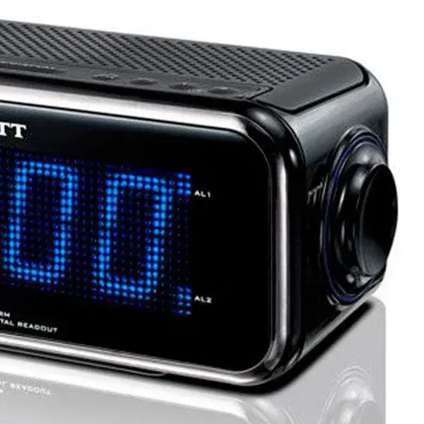 Radio reloj despertador Scott CSX-98 con doble alarma | Resistente las Salpicaduras |