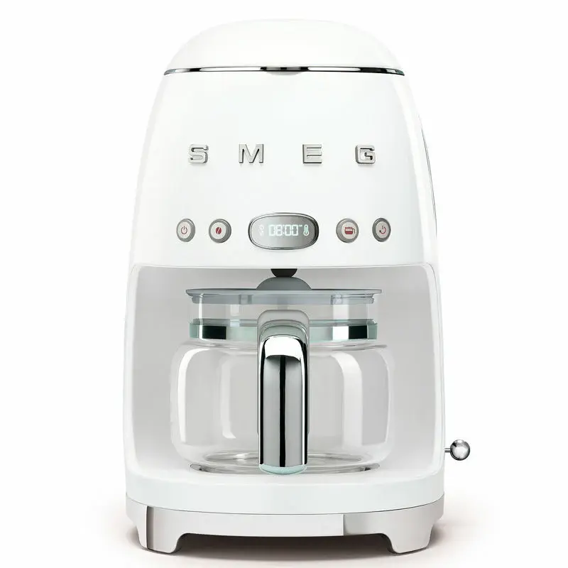 Cafetera Goteo Smeg DCF02WHEU Blanco con Sintonizador Digital