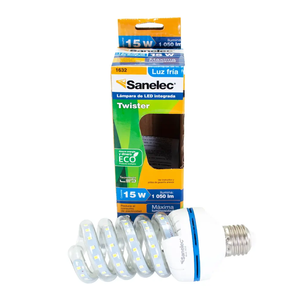 Radio FM/AM Portátil Foco 15w Espiral Led L.Fria