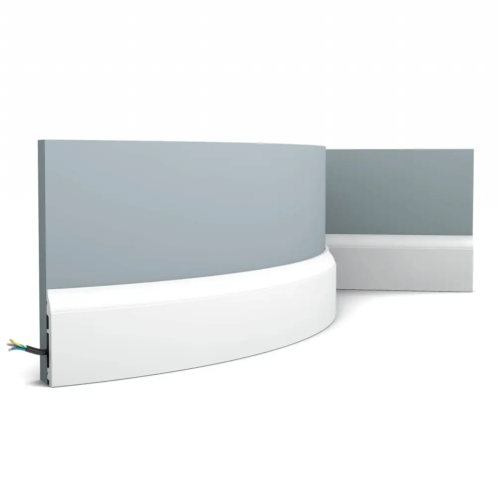Zócalo flexible SX172F en blanco | 14 x 85 x 2000 mm