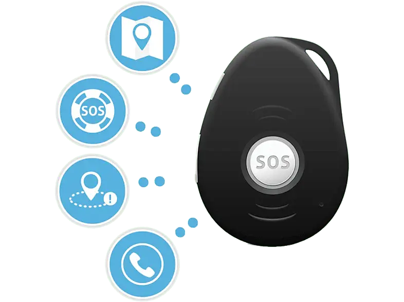SPOTTER Traceur GPS Noir (SP-1501) con Notificaciones Inmediatas