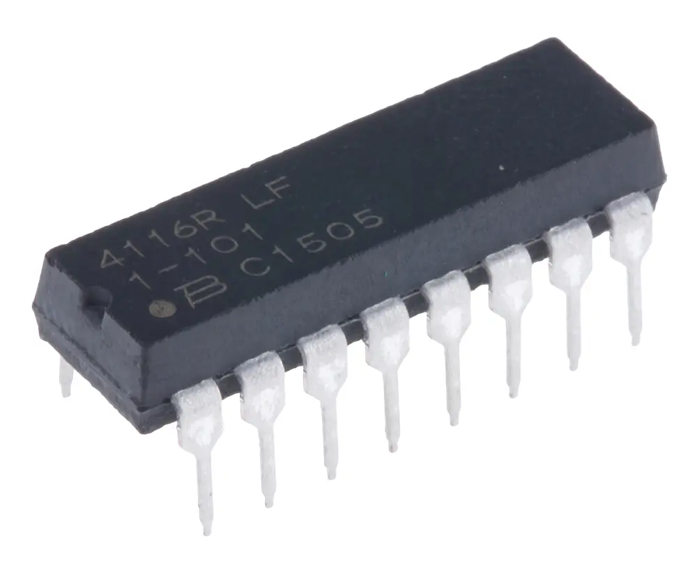 Matriz de resistencias Bourns, 100Ω, ±2%, , aislado, 8 resistencias, 2.25W, DIP, Serie 4100R, Montaje en orificio | 4116...