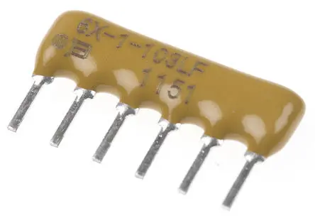 Matriz de resistencias Bourns, 10kΩ, ±2%, , aislado, 3 resistencias, 0.75W, SIP, Serie 4600X, Montaje en orificio | 4606...