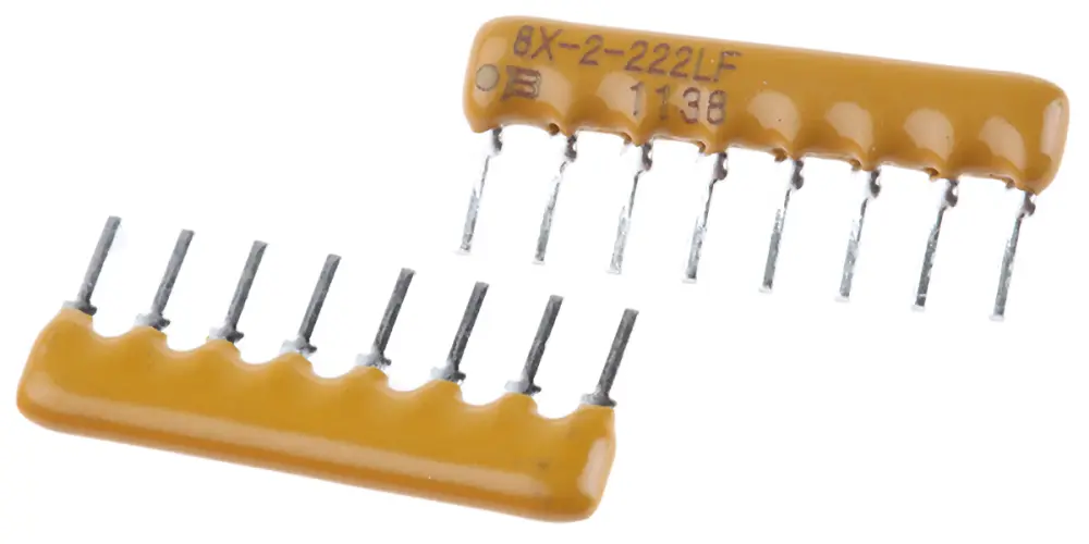 Matriz de resistencias Bourns, 2.2kΩ, ±2%, , aislado, 4 resistencias, 1W, SIP, Serie 4600X, Montaje en orificio pasante ...