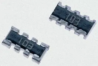 Matriz de resistencias Bourns, 22kΩ, ±5%,, aislado, 4 resistencias, 0.25W, 1206 (3216M), Serie CAT16, Cóncavo | CAT16-2...