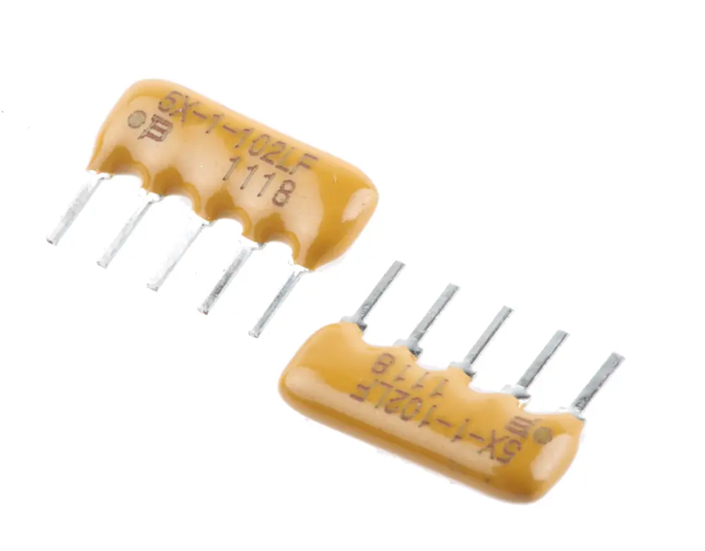 Matriz de resistencias Bourns, 1kΩ, ±2%, BUS, 4 resistencias, 0.63W, SIP, Serie 4600X, Montaje en orificio pasante | 460...
