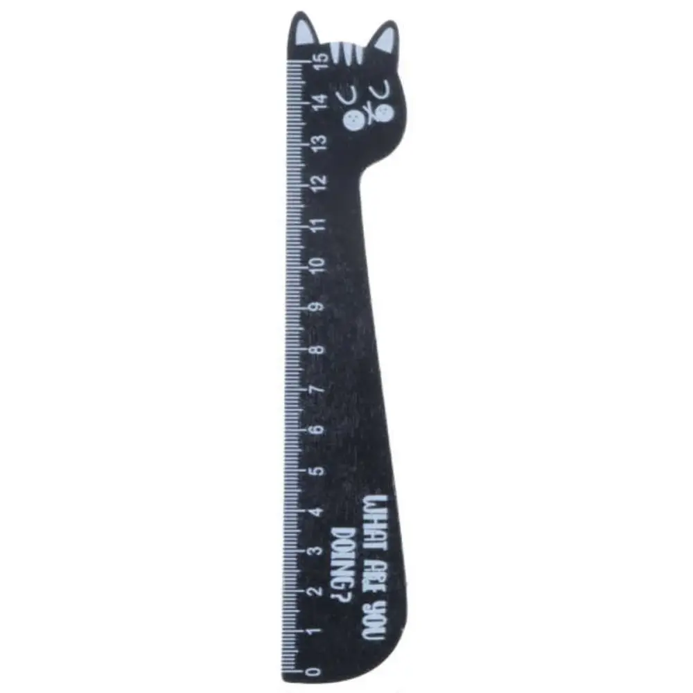 Regla de 15cm con Diseño de Gatito - Idóneo para Niños y Estudiantes