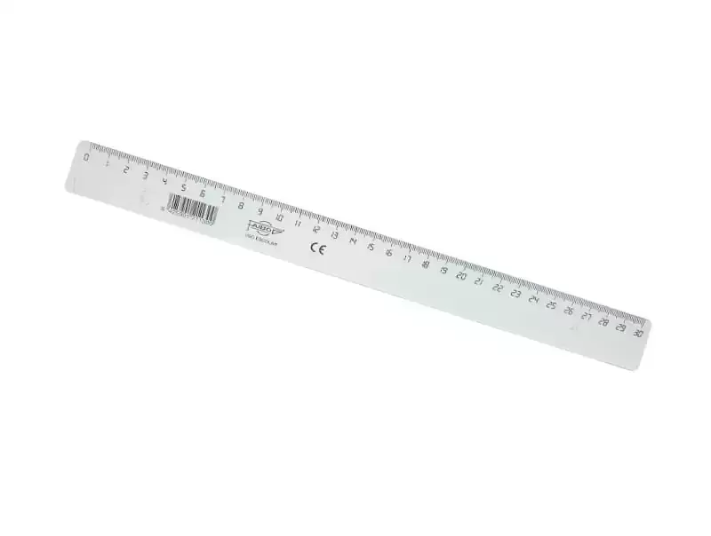 Regla Transparente Adaptable 30 Cm - Faibo con Luz Indicadora
