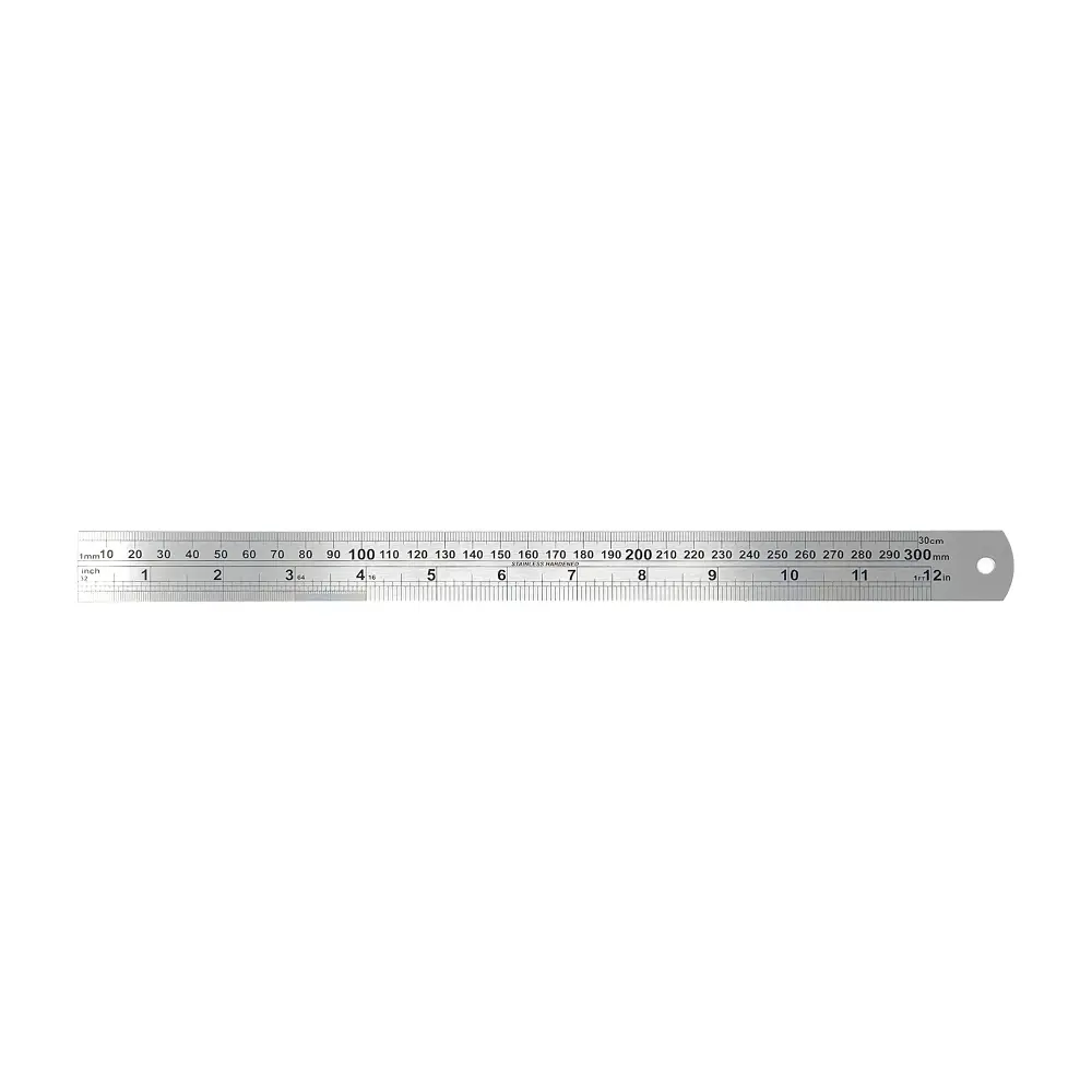Regleta Alargada Regla de Acero Inoxidable (12" / 30cm)