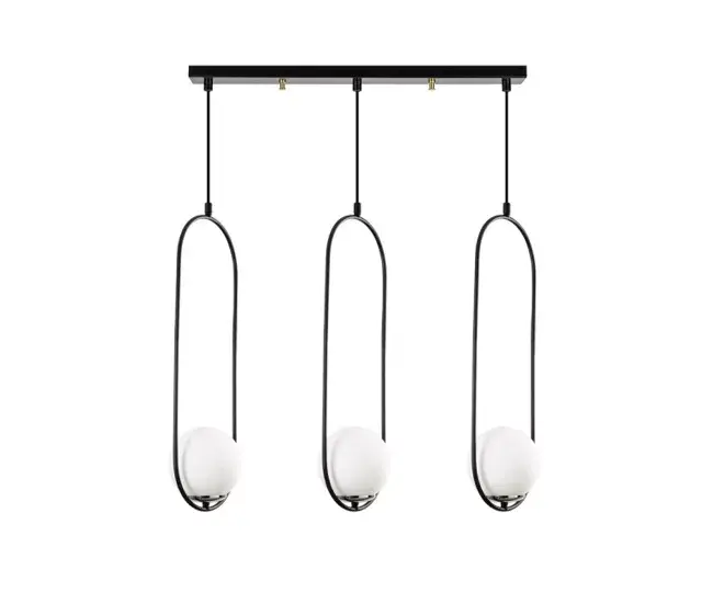 Regleta de techo Garet (3 luces) Acero Moderno