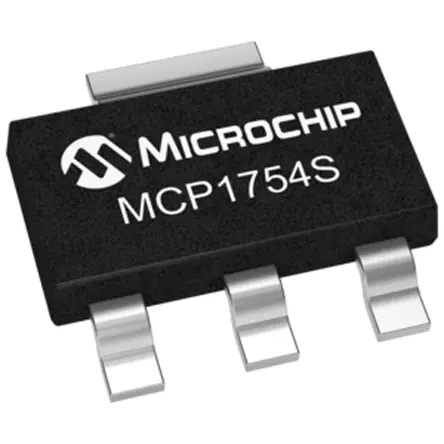 Regulador de tensión MCP1754ST-5002E/DB, 150mA SOT-223, 3+Tab pines Microchip