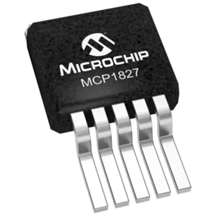 Regulador de tensión MCP1827T-ADJE/ET, 1.5A D2PAK, 5 pines, Ajustable Microchip