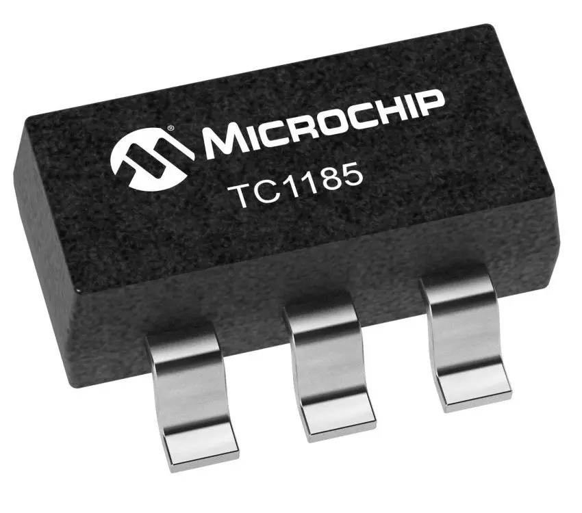 Regulador de tensión TC1185-4.0VCT713, Caída baja, 150mA Microchip