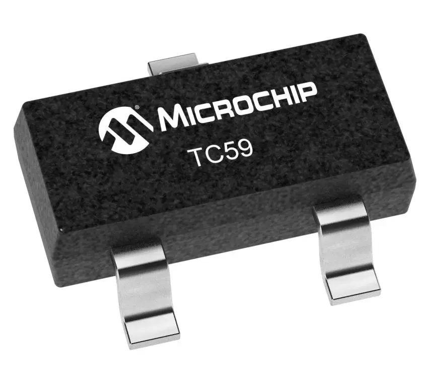 Regulador de tensión TC593002ECBTR, Caída baja, 200mA Microchip