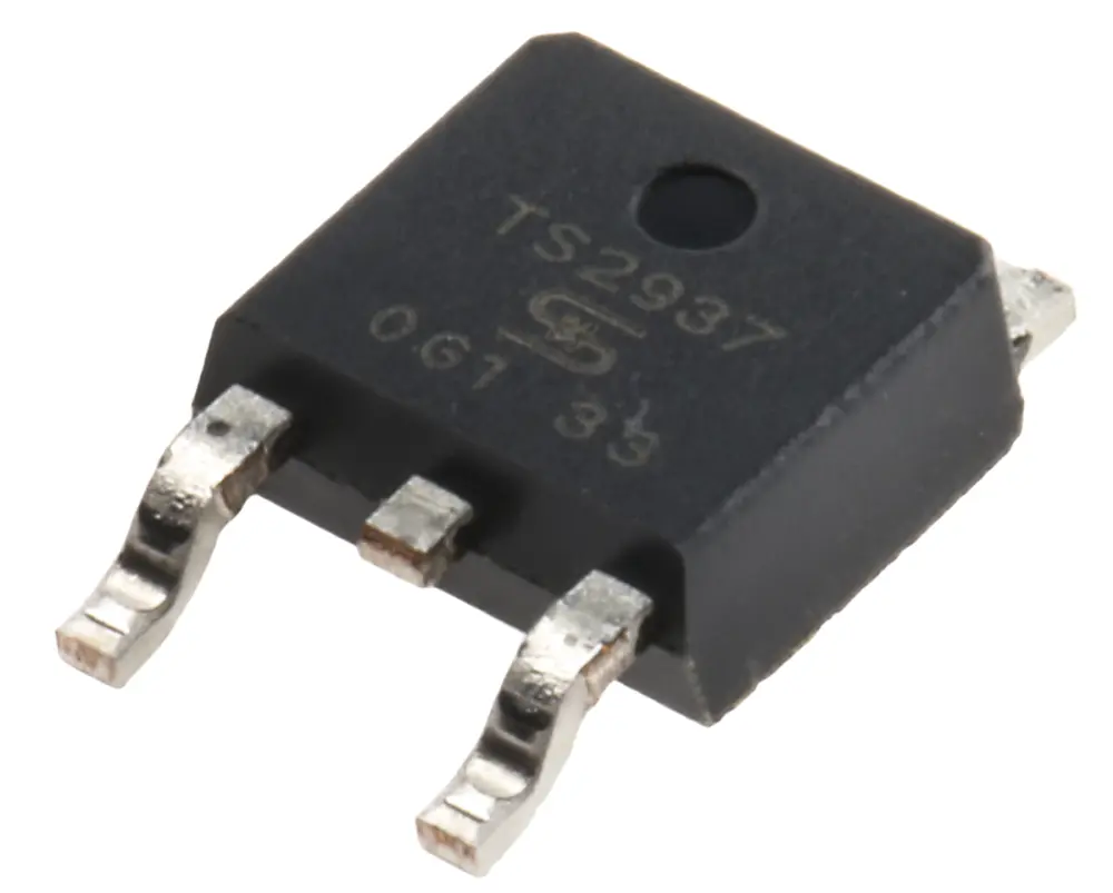 Regulador de tensión TS2937CP33 ROG, 500mA TO-252, 3 pines Taiwan Semiconductor