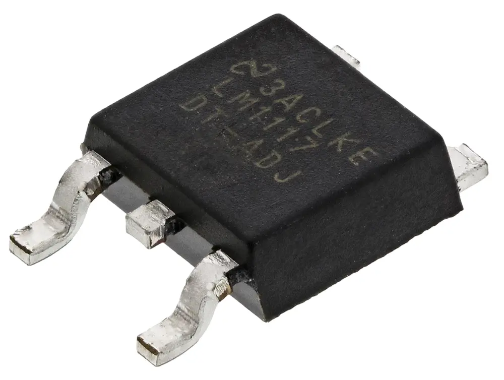 Regulador de tensión LM1117DT-ADJ/NOPB, 1.5A TO-252, 3 pines, Ajustable Texas Instruments