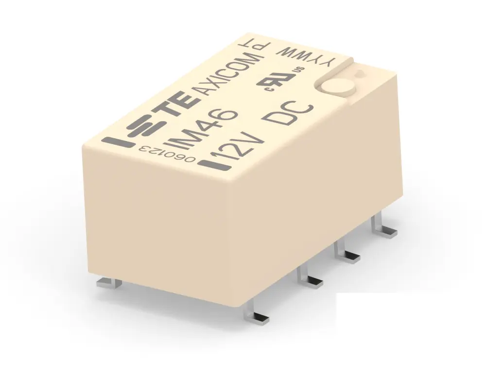 Relé de RF TE Connectivity, DPDT, bobina 12V dc, montaje en PCB | 3-1462040-5