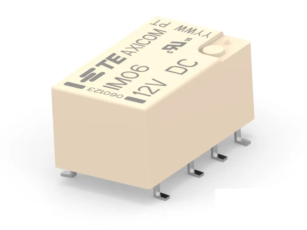 Relé de RF TE Connectivity, DPDT, bobina 12V dc, montaje en PCB | 2-1462040-7
