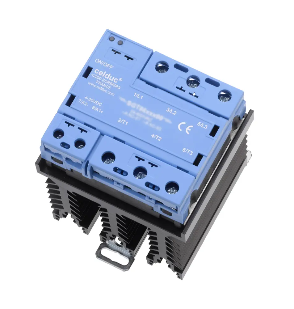 Relé de estado sólido Celduc cel3pac SGT 2G de 3 polos, control 24 → 255 V dc, carga 24 → 520V ac, 25 | SGT8658502