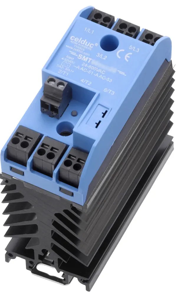Relé de estado sólido Celduc sightpac SMT de 3 polos, control 24 → 255 V ac/dc, carga 24 → 520V ac, 17 | SMT8628521