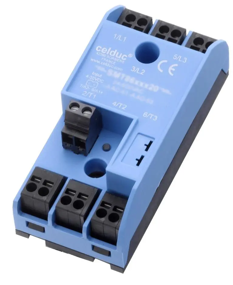 Relé de estado sólido Celduc sightpac SMT de 3 polos, control 24 → 255 V ac/dc, carga 24 → 520V ac, 25 | SMT8628520
