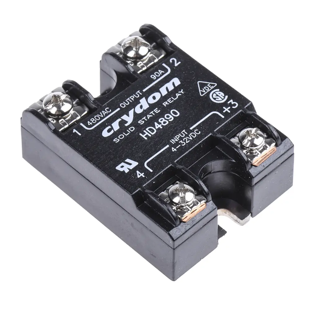 Relé de estado sólido Sensata Crydom HD Series, control 3 → 32 Vdc, carga 48 → 530V ac, 90 máx., | HD4890 Sensata /...