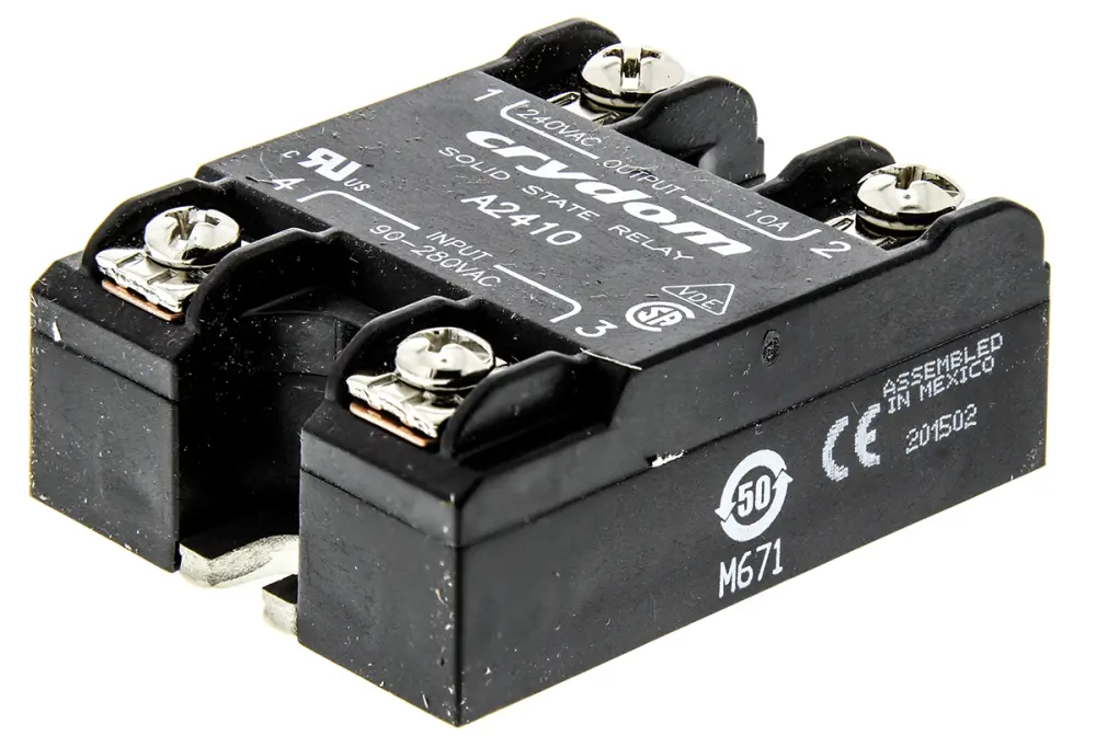 Relé de estado sólido Sensata Crydom Series 1 de 1 polo, control 90 → 280 Vac, carga 24 → 280V ac, 10 | A2410 Sensat...