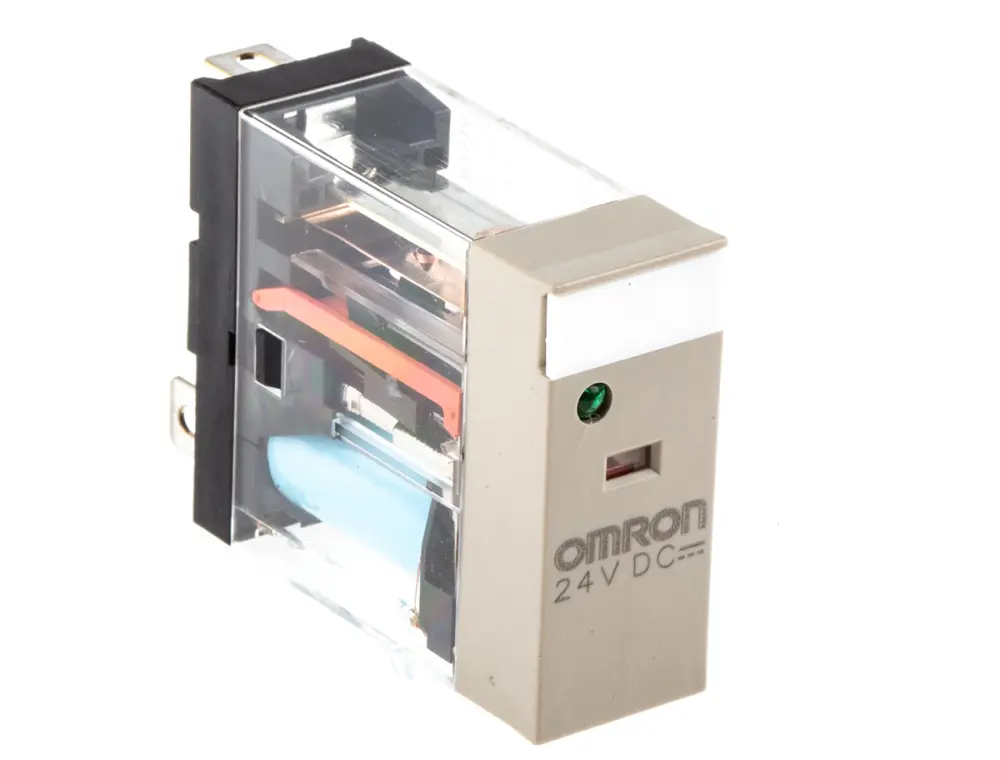 Relé de potencia sin enclavamiento Omron G2R-1 de 1 polo, SPDT, bobina 24V dc, 10A, enchufable | G2R-1-SN DC24(S)