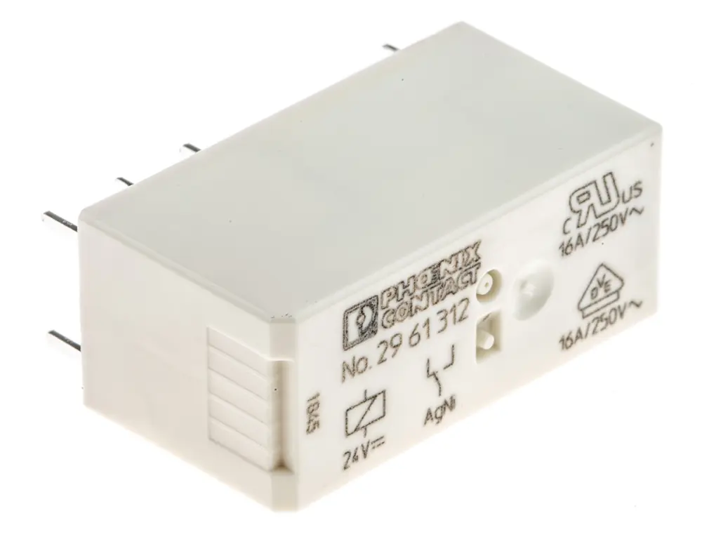 Relé de potencia sin enclavamiento Phoenix Contact REL-MR- 24DC/21HC de 1 polo, SPDT, bobina 24V dc, 16A, Montaje en PCB ...