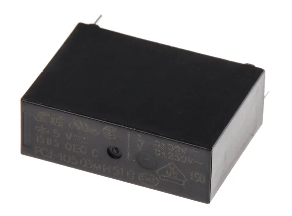 Relé de potencia sin enclavamiento TE Connectivity PCJ de 1 polo, SPST, bobina 5V dc, 3A, Montaje en PCB | PCJ-105D3MH,301