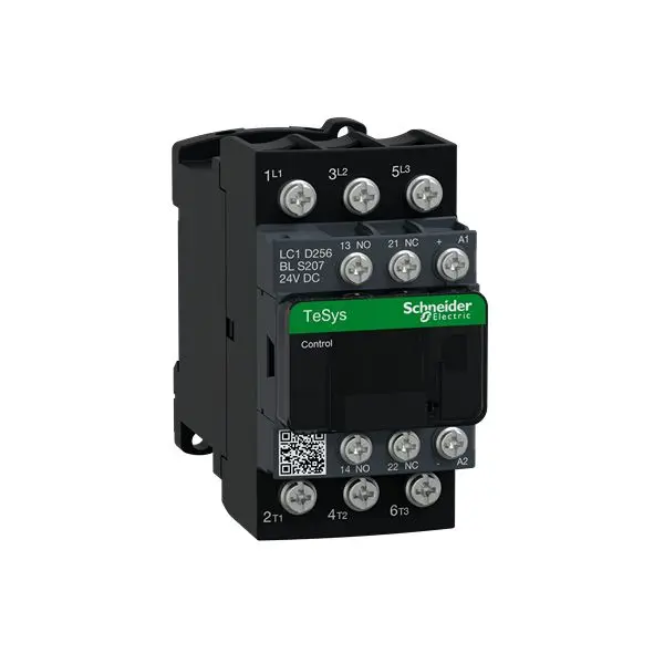 Contactor Schneider Electric TeSys Deca LC1D, 3 NA, 24 V CC | LC1D256BLS207