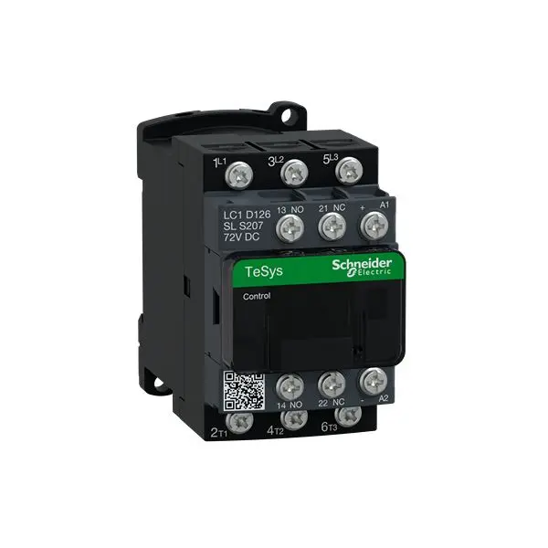 Contactor Schneider Electric TeSys Deca LC1D, 3 NA, 72 V dc | LC1D126SLS207