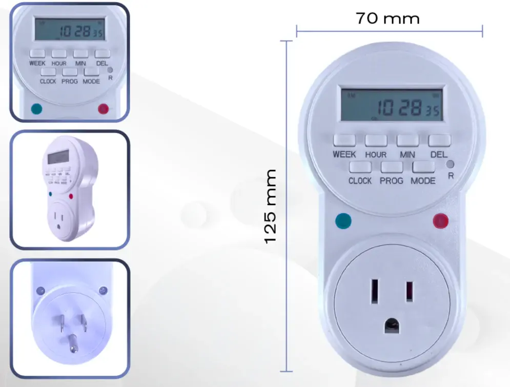 Premium de Gama Alta Temporizador Con display ( Timer) 1 S Semana