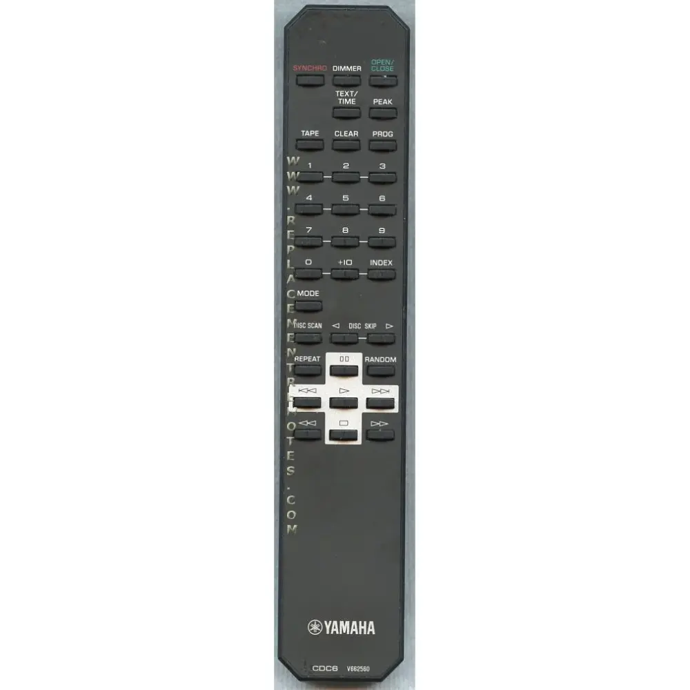 Certificado Hi-Res Audio Control remoto de CD Yamaha CDC6