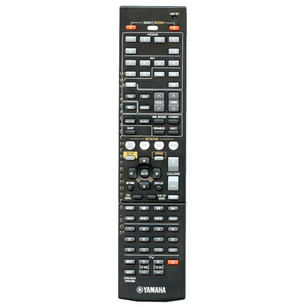Almacenamiento Expandible Control remoto del receptor Yamaha RAV434