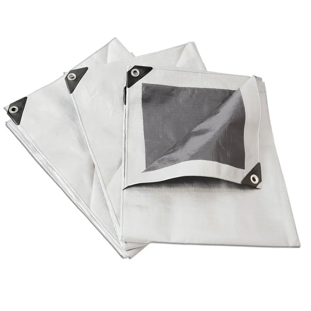 Almacenamiento Expandible Lona de polietileno reforzada color blanco, 3 x 4 m Surtek