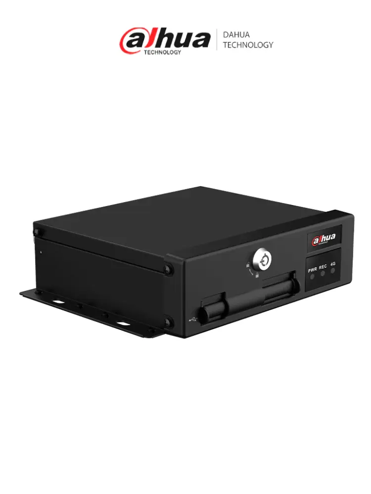 DAHUA DHI-MXVR1004-GFI - DVR Móvil 4 Canales con Inteligencia Artificial 1080p, 4G, H.265, sustenta 2 Tarjetas SD, DSM/AD...