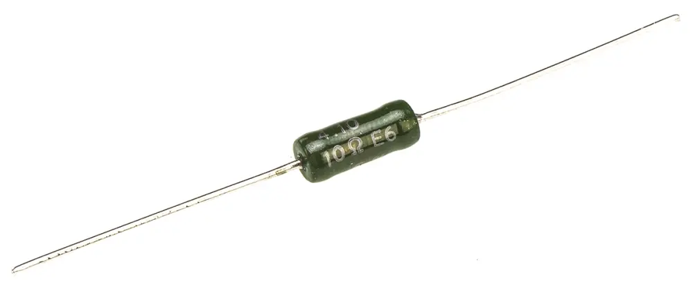 Resistencia Vishay, de 10Ω ±5%, 3W, Serie RWM 4x10 | RWM041010R0JR15E1
