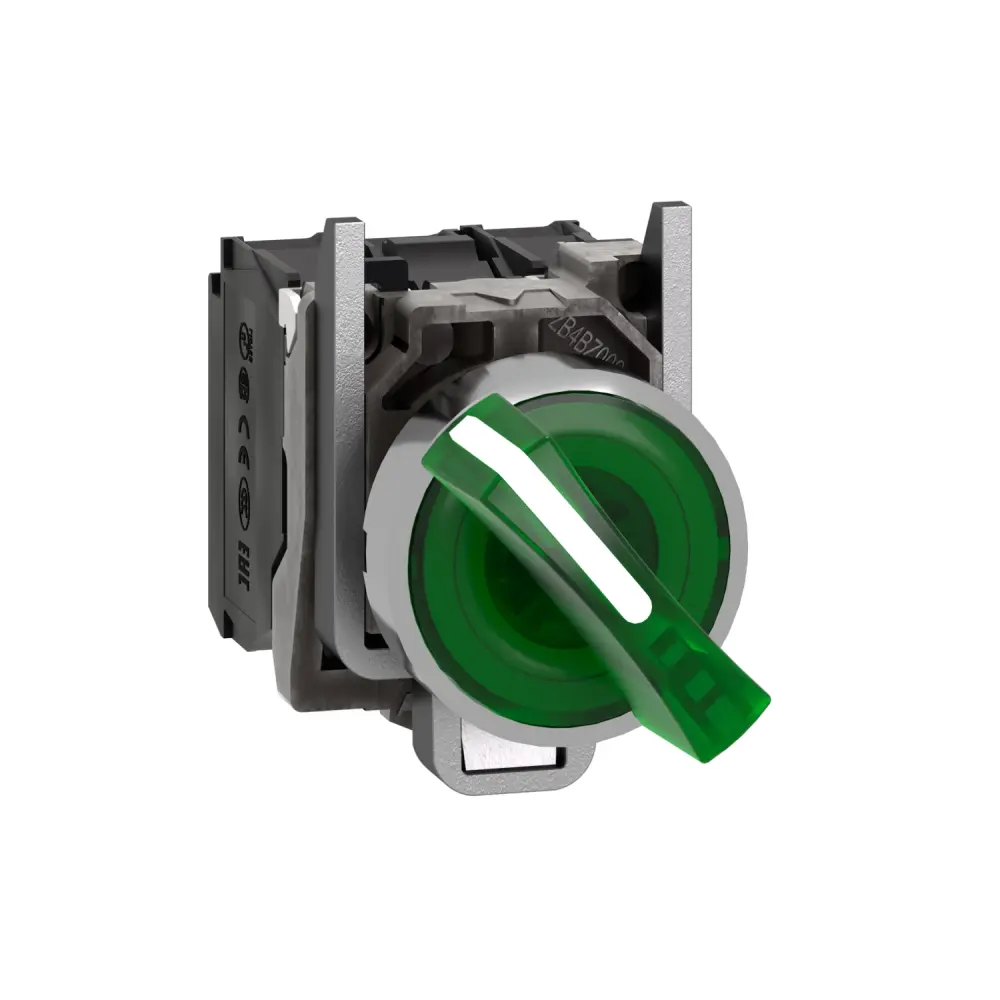Interruptor selector Schneider Electric 2 Posiciones Roscado, 10A, Configuración SPDT | XB4BK123M5