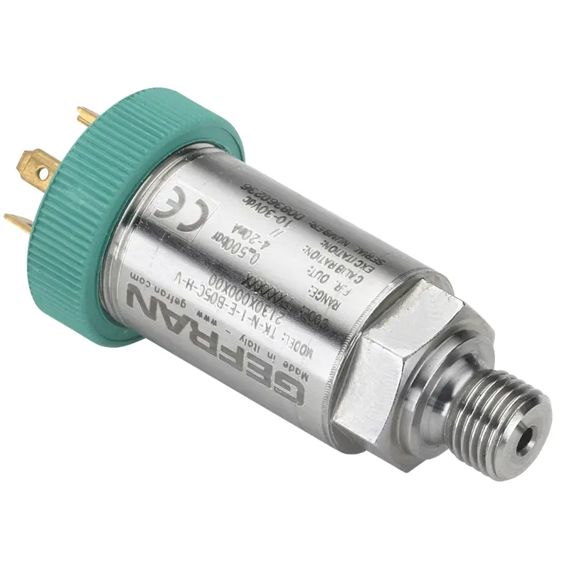 Sensor de presión manométrica Gefran, 0bar → 6bar, salida 0 → 10 Vdc, para Gas, aceite | TK-N-1-Z-B06U-M-V 2130X000X00