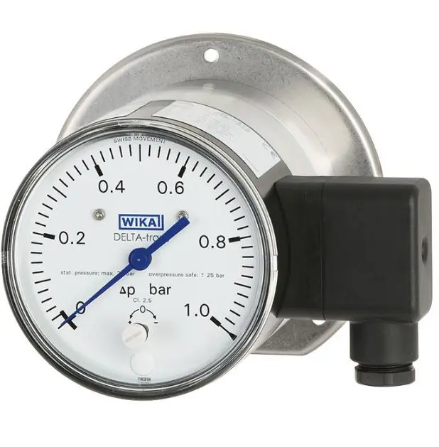 Sensor de presión manométrica WIKA, 0bar → 0.16bar, salida Transistor | 48687850